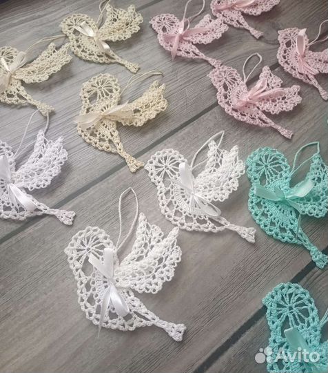 Вязаные украшения для дома. Птички. Ручная работа