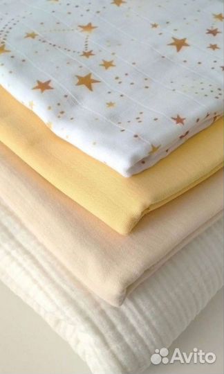 Муслиновые пеленки новые