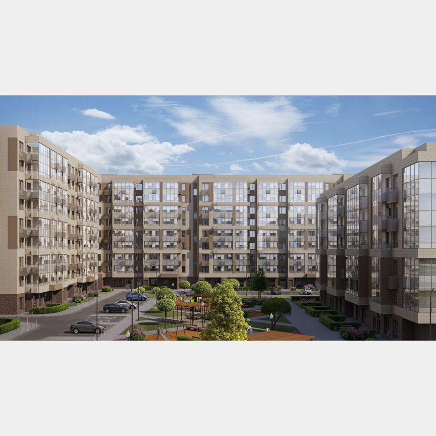 2-к. квартира, 63,8 м², 4/9 эт.