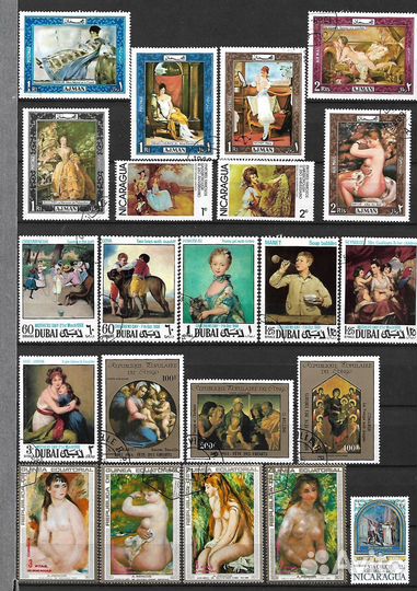 Марки Живопись, искусство и др. Часть 3