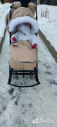 Детские санки коляска бу