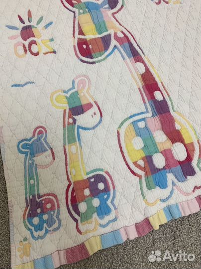 Одеяло детское 96х71 см двухстороннее Новое