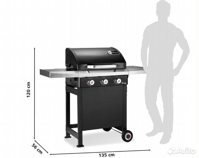 Газовый гриль Landmann Rexon 3.0 Sapphire Black