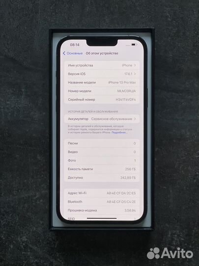 iPhone 13 Pro Max 256gb Sierra Blue (sim+esim)