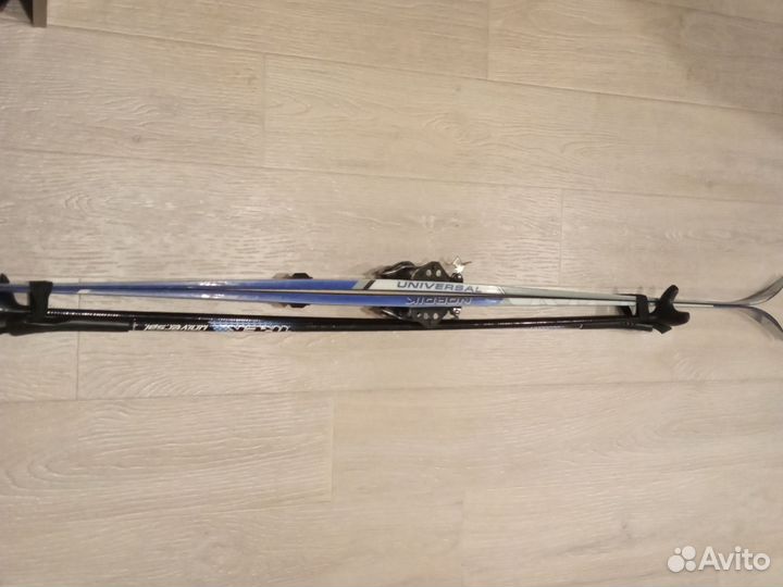 Лыжи с насечками 140,комплект лыжные ботинки 31