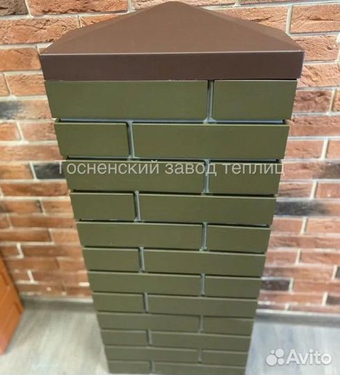 Пикс панель имитирующая кирпичный столб забора