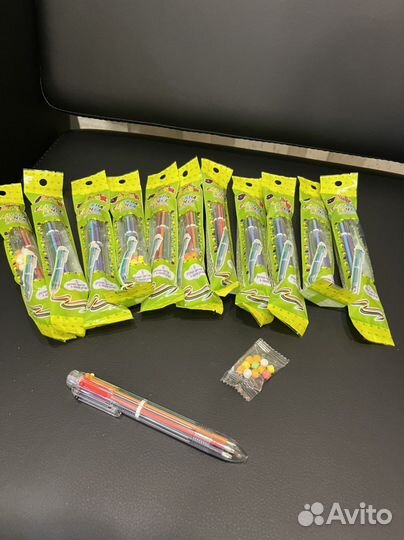 Ручка многоцветная с драже