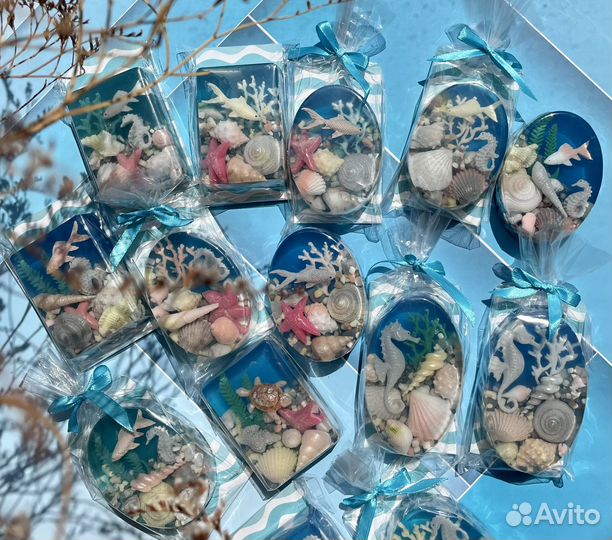 Мыло ручной работы авторское «Море внутри