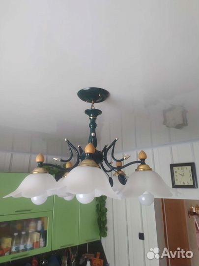 Люстра потолочная большая бу
