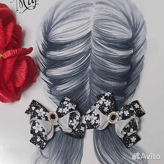 Бантики из репсовых лент