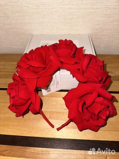 Ободок с цветами