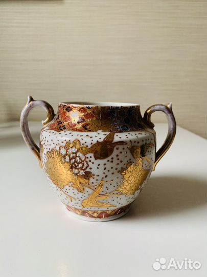 Фарфоровая сахарница япония