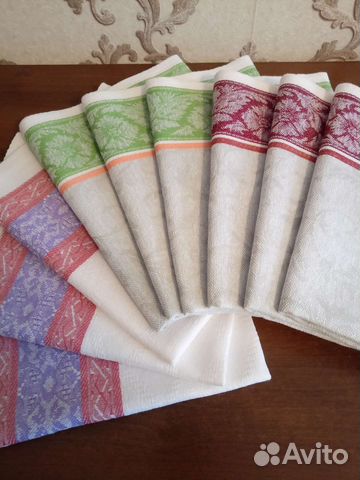 Комплект кухонных полотенец 50*80 полулен