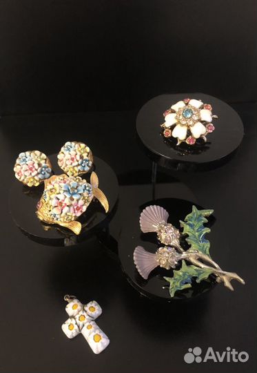 Брошь Винтаж бижутерия винтажная