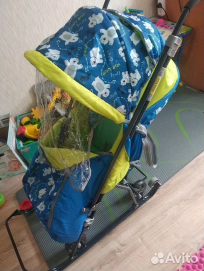 Детские санки коляска
