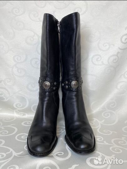 Сапоги женские 38 размер натуральная кожа