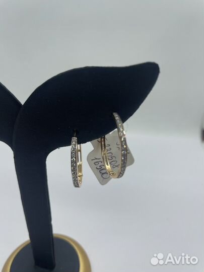 Золотые серьги Конго 585