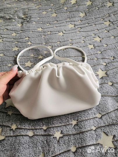 Сумка женская натуральная кожа белая бу