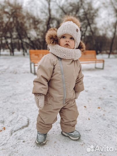 Зимний комплект: шапка,снуд и варежки