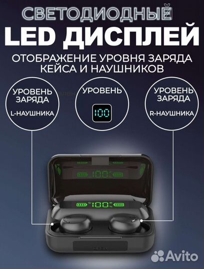 Беспроводные наушники блютуз с шумоподавлением