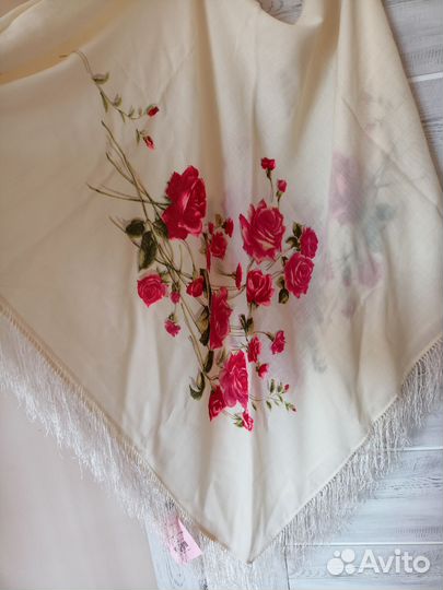 Павловопосадский платок шерсть