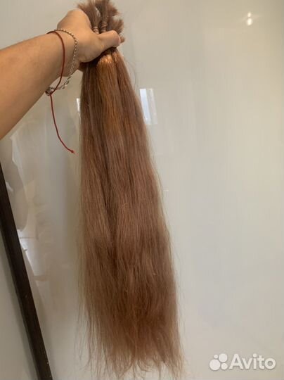 Волосы натуральные срез 53 см