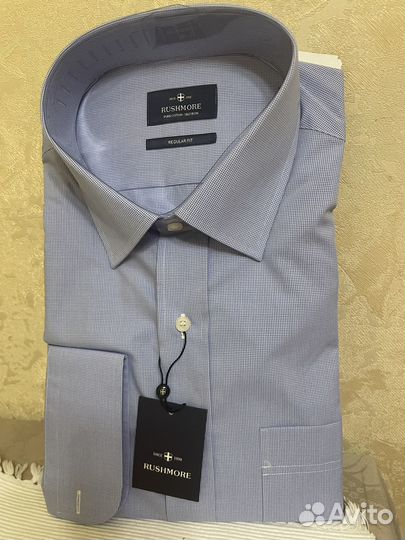 Рубашка мужская Rushmore 42 по вороту новая