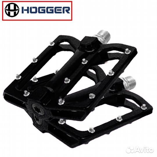Педали hogger platform алюм., 110x105мм, 9/16