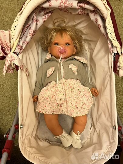 Коляска для кукол Decuevas с куклой Antonio Juan