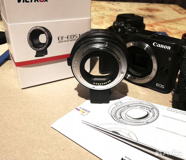 Адаптер Viltrox Canon EF-EOS M, автофокус, новый