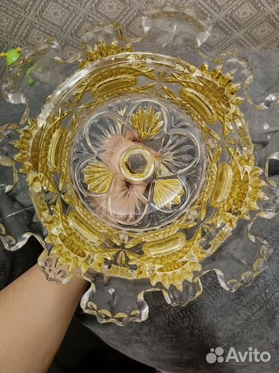 Ваза конфетница богемия