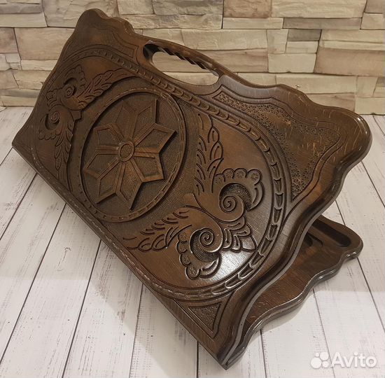 Нарды новые резные Звезда, Скорпион, бук