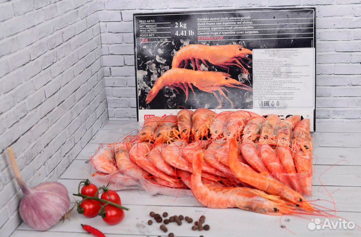 Аргентинские креветки (лангустины), размер L2
