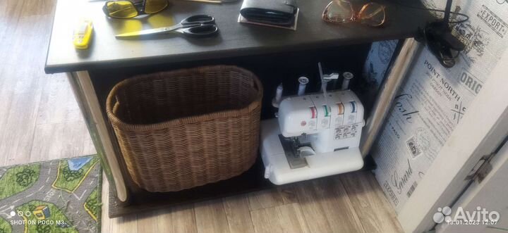 Корзина плетёная из бумажной лозы