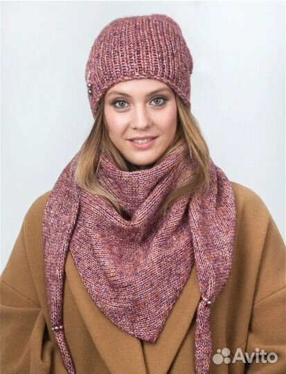 Комплект шапка косынка