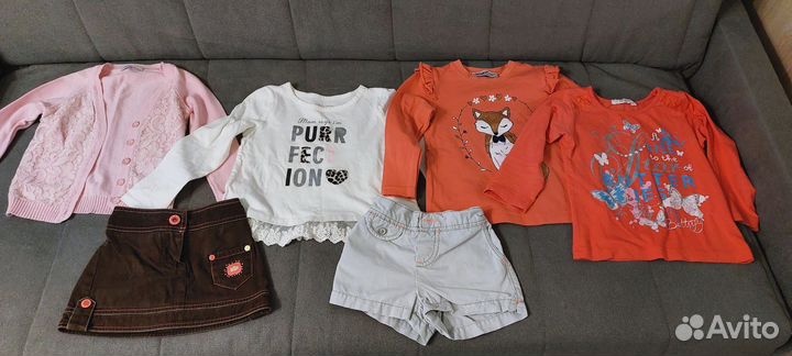 Вещи пакетом на девочку 92