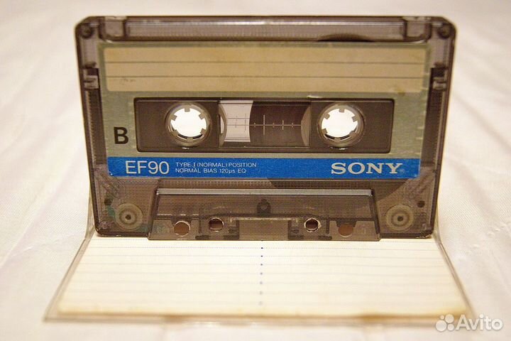 Аудиокассета Sony EF90 с записью