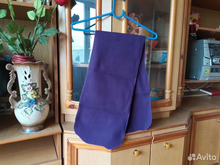 Новый сиреневый утепленный шарф