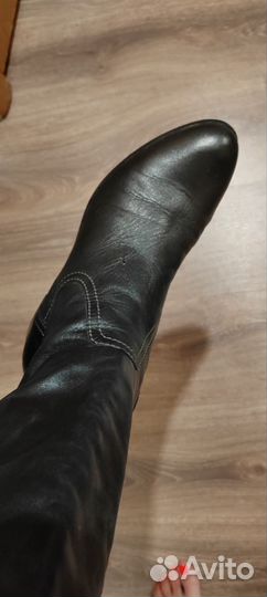 Сапоги женские натуральная кожа Италия 38