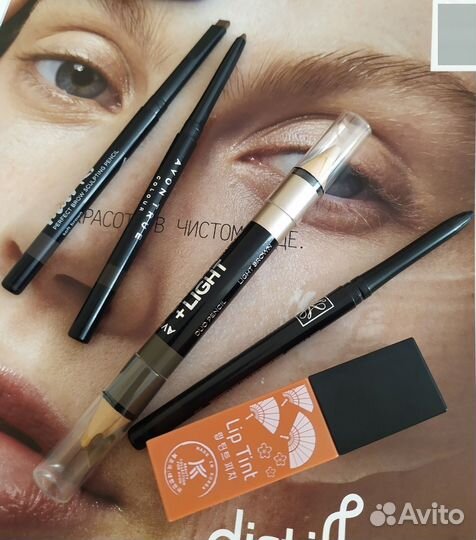Помады тинт сияющий блеск для губ Avon тени жидкие