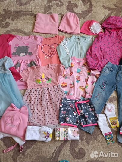 Вещи пакетом на девочку 110 116