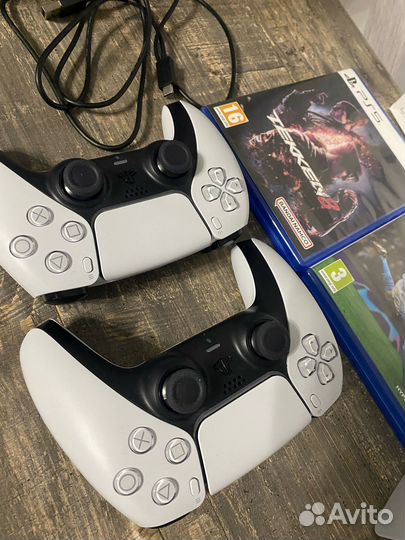Sony playstation 5 ps5 с дисководом 2 джойстика
