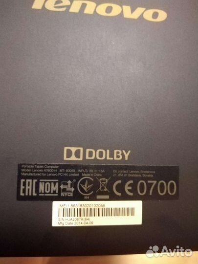 Планшет lenovo tab 4