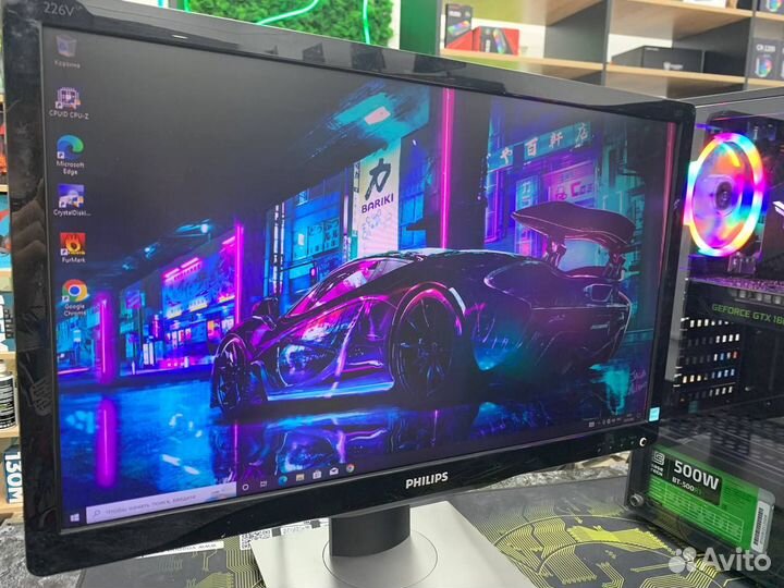 Широкоформатный Philips 226V4L 5ms vga dvi