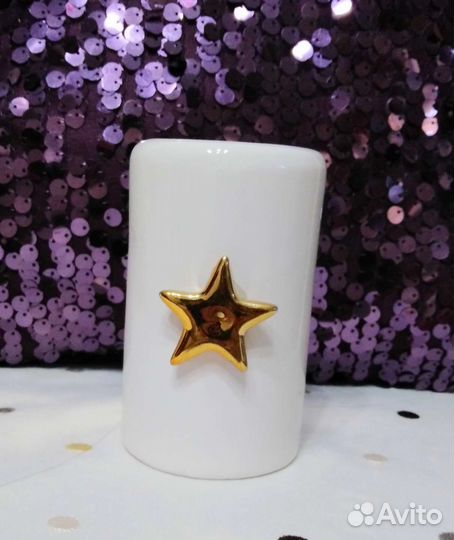 Подсвечник домик фигурка керамика новый