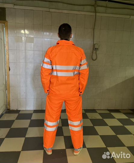 Костюм рабочий летний сигнальный. Спецодежда
