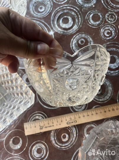 Вазы хрустальные конфет салатники пепельница СССР