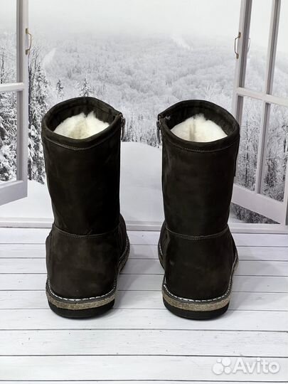 Мужские угги с замком / Зимняя обувь