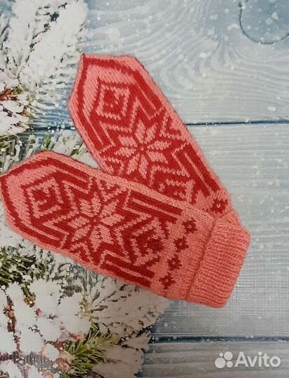 Варежки ручной работы