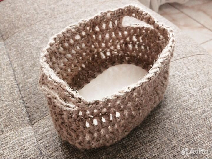 Корзинка из джута